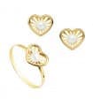 Set da comunione oro giallo 18Kt Chloe Cuore