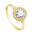 Anello oro giallo Candida Zircone 18 Kt