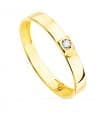 Anello donna oro giallo 18kt Flat stone