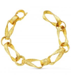 Bracelet Femme Or Bicolore 18K Zambia