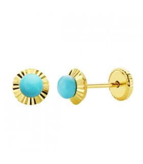 Pendientes  oro amarillo Anabella 5 mm 18 Ktes