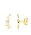 Orecchini lobo Petit Stelle oro 18kt