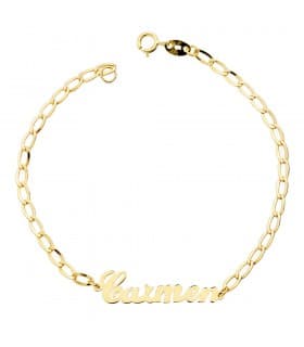 Pulsera personalizada Oro amarillo 18K Nombre