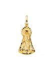 Medaglia sagoma Madonna degli Abbandonati 18 Kt 22 mm