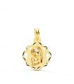 Madonna Medaglia Sacra Pendente Oro giallo 18 kt 16 mm