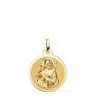 Medaglia San Giuseppe Oro 18kt 18mm lucida