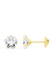 Orecchini da ragazza oro 18Kt Millie Zircone 6mm