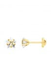 Orecchini per bambina oro 18Kt Emily Zircone 5mm