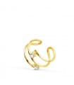 Ear cuff Oro 18Kt Sand Zircon