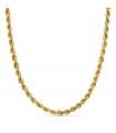 Collana maglia corda leggera oro giallo 18kt 45cm 4,3mm