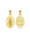 Medaglia Madonna Miracolosa oro giallo 18kt 20mm