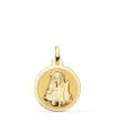 Medaglia Santa Lucia Oro 18kt 18mm lucida