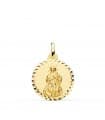 Medaglia Maria Madonna Immacolata Oro 18kt 18mm diamantata