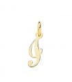 Pendentif initiale I or jaune 18k