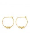 Orecchini a cerchio Twist oro giallo 18kt