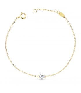 Pulsera Diamantes Chérie Oro 18K 0.015 Qtes.