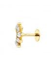 Orecchino piercing oro giallo 18Kt Marquise