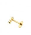 Piercing Mini barretta a palline oro giallo 18kt