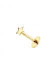 Piercing all'orecchio oro giallo 18kt Stella