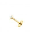 Piercing Stud Oro giallo 18kt Zircone 2,5 mm