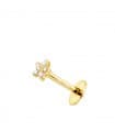 Piercing all'orecchio stella oro giallo 18kt