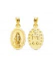 Medaglia Madonna Miracolosa oro giallo 18kt 12mm