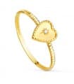 Anello cuore oro 18Kt Glam sfere