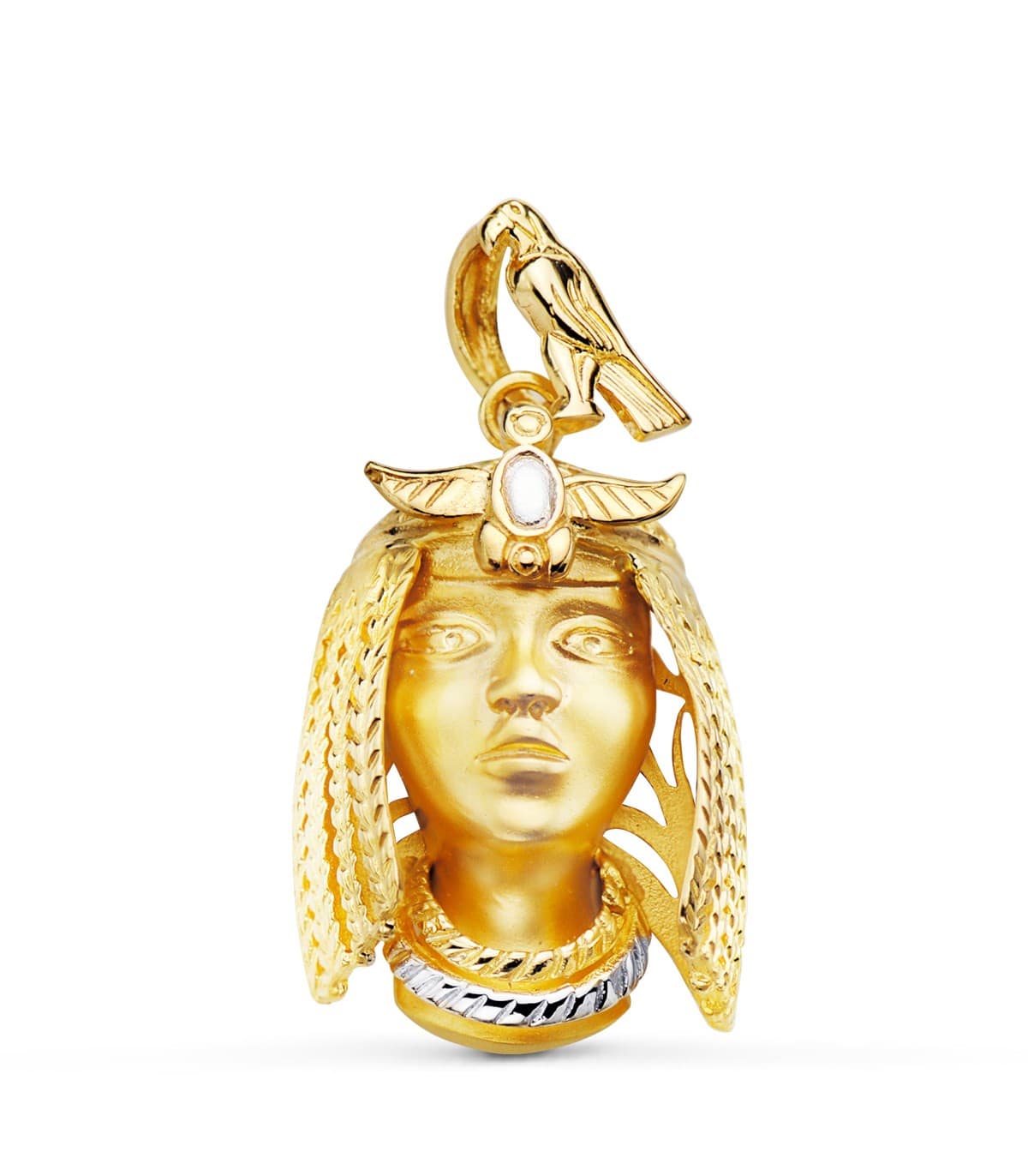 repentino estafa Quedar asombrado Colgante egipcio Nefertari Oro Bicolor 18K | Alda