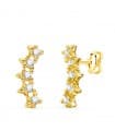 Pendientes Trepadores Polaris Oro Amarillo 18K