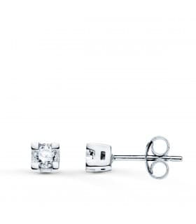 Boucles d'oreilles Denise Diamants 0.200 Ct. Or Blanc 18K