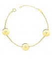 Bracciale personalizzato Oro giallo 18kt Piastrine