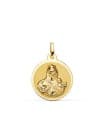 Medaglia Madonna del Carmine oro 18kt 18mm lucida