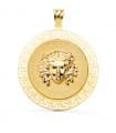 Medaglia Medusa oro giallo 18kt 33 mm Greca