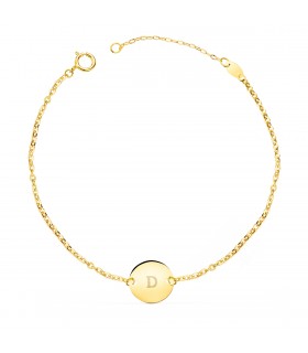 Pulsera de oro personalizada para mujer