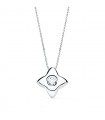 Collana punto luce Stella Diamante 0050 ct OB 18Kt