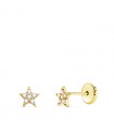 Orecchini Star diamanti 0,060 ct oro 18Kt