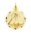 Medalla Virgen Caridad del Cobre Cuba Oro 18k 28mm