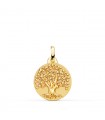 Medaglia Albero della Vita Oro 18Kt 16 mm Lucida