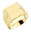 Anello chevalier oro James 18kt Uomo