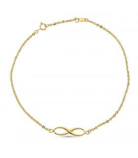 Pulsera Tobillera Oro 18K Infinito - comprar online tobilleras para mujer