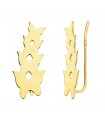 Orecchini lobo Farfalle oro 18kt