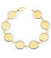 Bracelet Femme Or Bicolore 18K Fancy