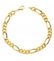 Bracciale Figaro oro giallo 18kt 19,5 cm