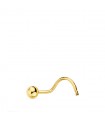 Piercing naso Donna Oro 18Kt Pallina