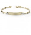 Bracciale con targhetta Luxury 18 cm 18 Kt