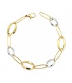 Bracciale oro bicolore Manfreda 18 Kt