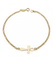 Bracciale in oro 18 Kt Croce egizia