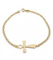 Bracciale da donna oro giallo 18 Kt Croce egizia Ankh