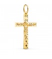 Croce Cristo a stelle 18 carati 34mm