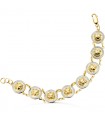 Bracciale Medusa oro giallo e bianco 18kt 19cm